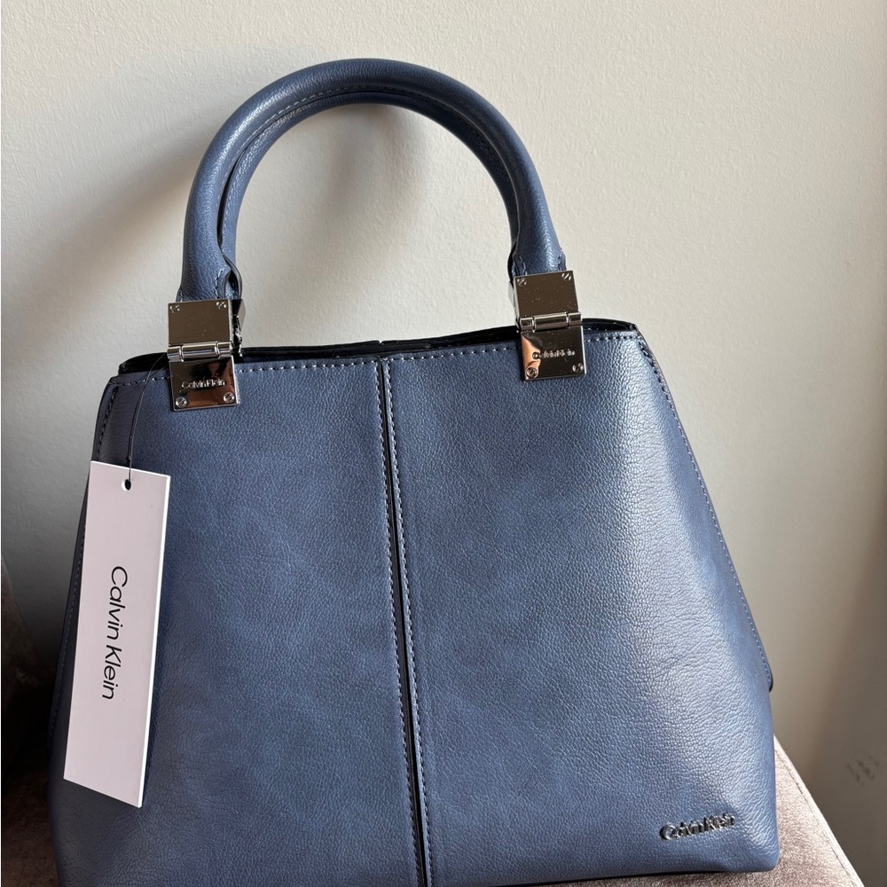 Calvin Klein Slate Blue Satchel